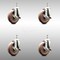 Service Caster 5 Inch 316SS High Temp Glass Filled Nylon 10mm Stem Caster Set Brake SCC SCC-SS316TS20S514-GFNSHT-TLB-M1015-4 - alternate 1